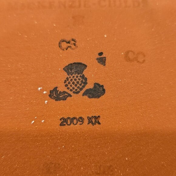 RARE MACKENZIE CHILDS ARGYLE PLAID AURORA CERAMIC GROOVY CANISTER JAR DISH - Picture 16 of 16